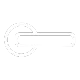 White door handle icon