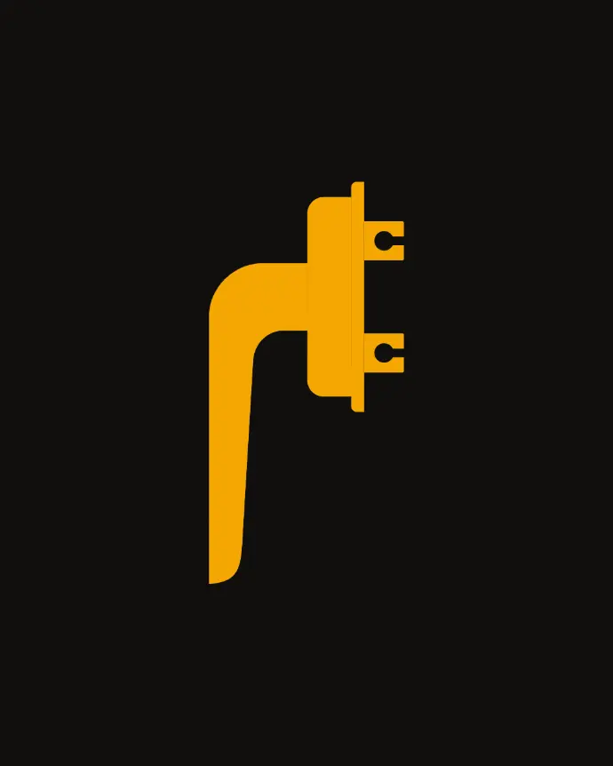 Orange window handle icon