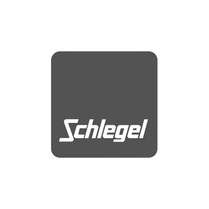 Black and white Schlegel logo