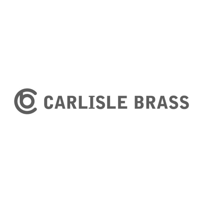 Black and white Carlisle Brass logo